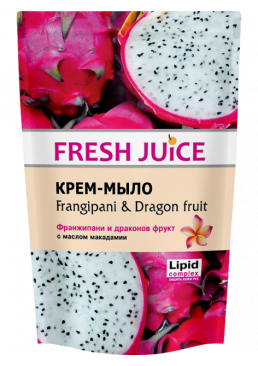 Крем-мило Fresh Juice дой-пак Frangipani&Dragon fruit, 460 мл